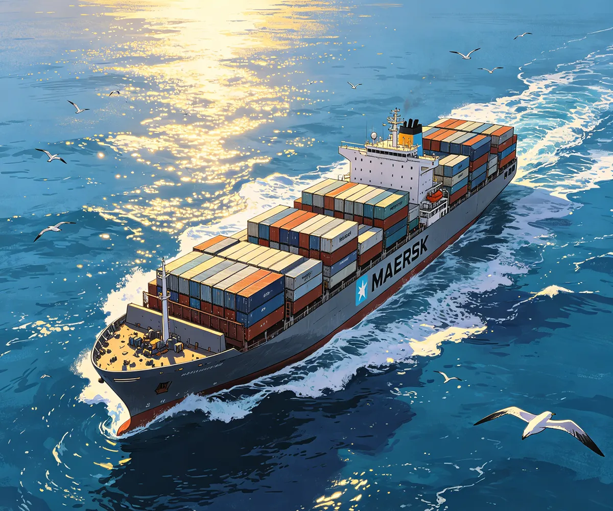 Sea freight, air freight and rail freight logistics banner, representing global multimodal shipping services